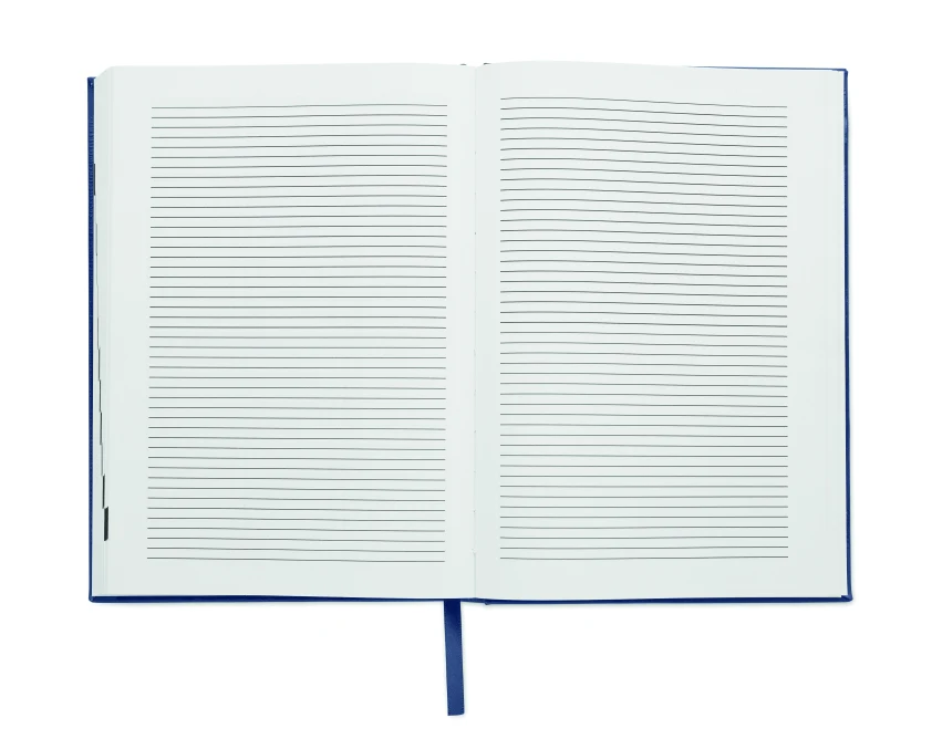 Granatowy notes A5 Routine z logo, 416 stron, eko okładka