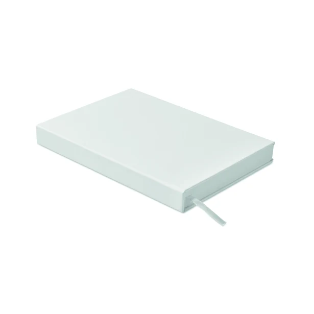 Biały notes planer A5 Routine z recyklingu z logo firmy