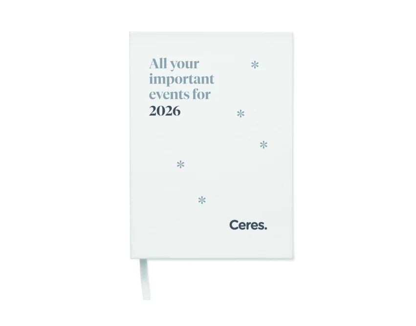 Biały notes planer A5 Routine z recyklingu z logo firmy