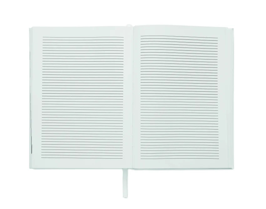 Biały notes planer A5 Routine z recyklingu z logo firmy