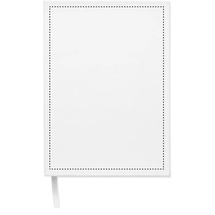 Schemat znakowania dla Sitodruk - S2 na gadżecie: Biały notes planer A5 Routine z recyklingu z logo firmy