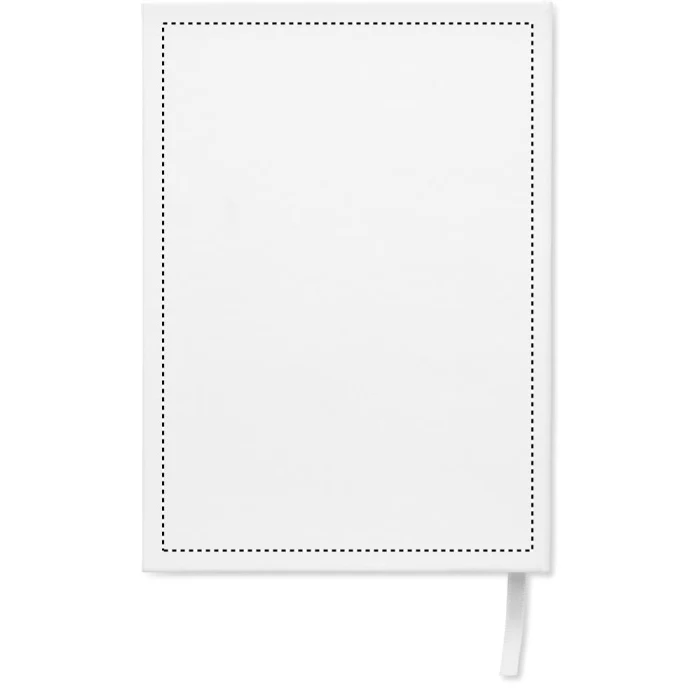 Schemat znakowania dla Termotransfer odblaskowy - TR na gadżecie: Biały notes planer A5 Routine z recyklingu z logo firmy