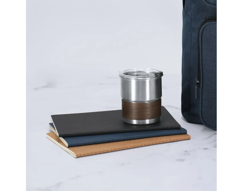 Notes reklamowy A5 granatowy z recyklingu pod nadruk logo