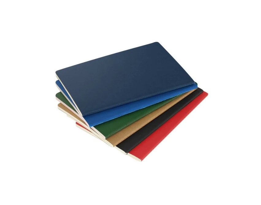 Czarny notatnik A5 z recyklingu z logo, miękka okładka