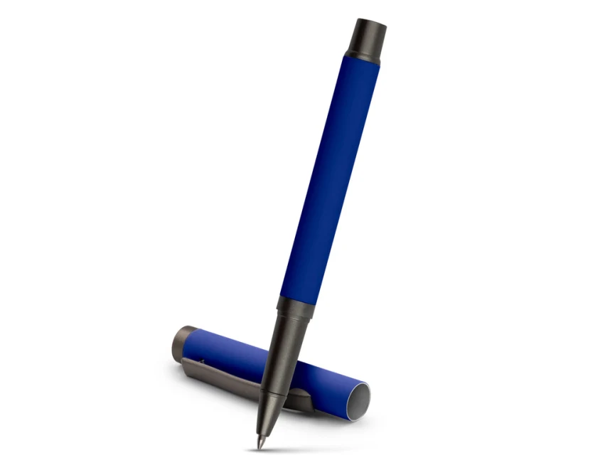 Długopis żelowy Geraldine granatowy z logo firmy 0,7 mm