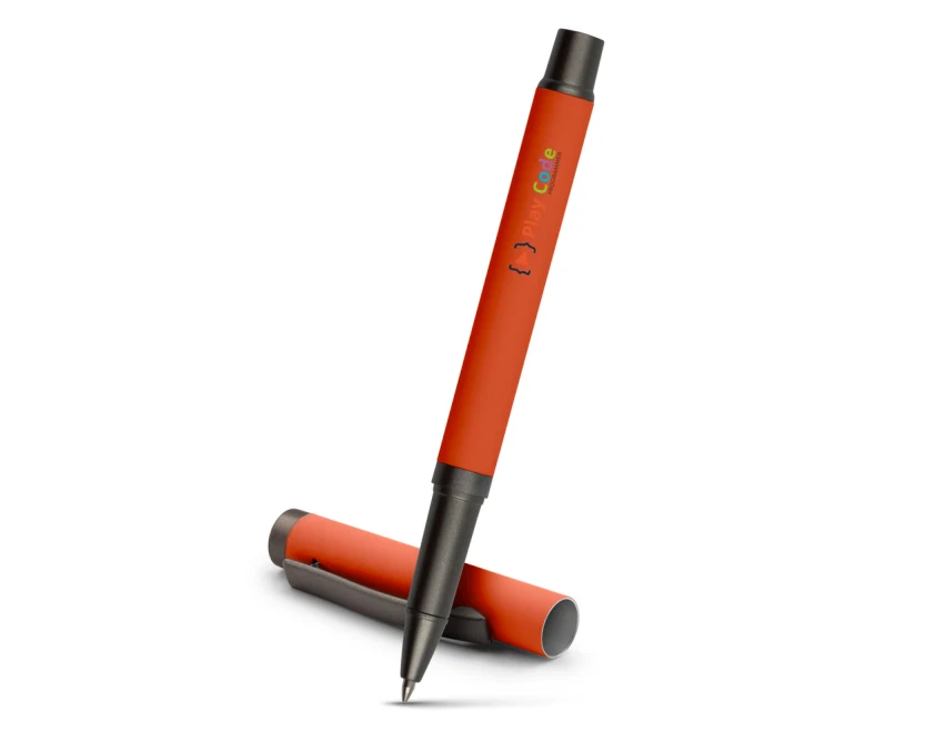 Długopis żelowy Geraldine pomarańczowy z logo firmy