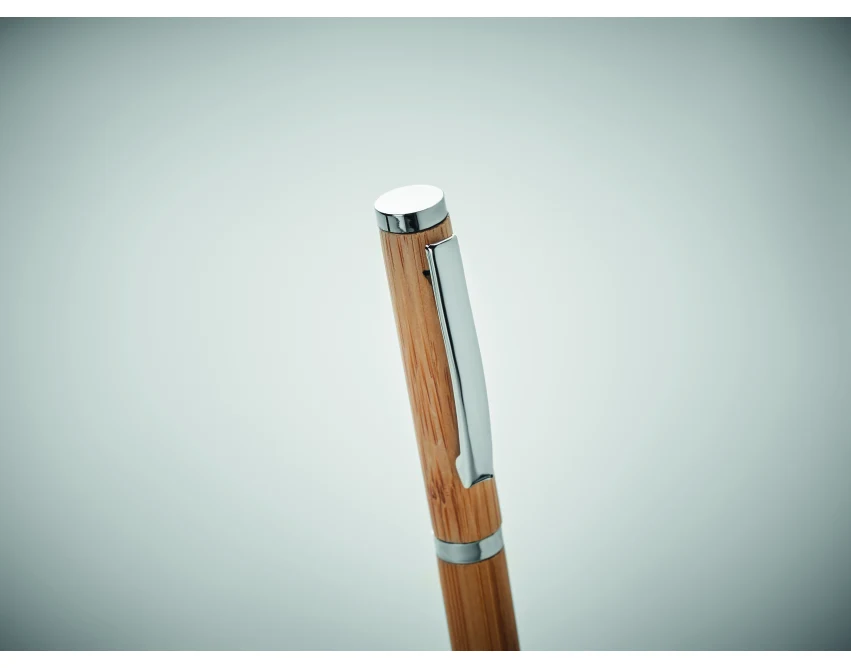 Bambusowy długopis żelowy Cairo FSC z logo firmy