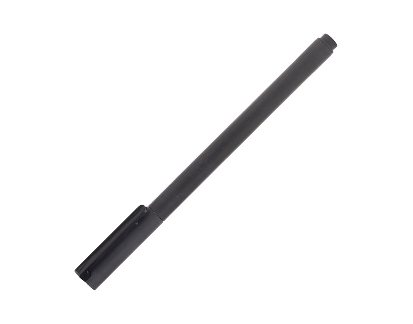 Czarny długopis żelowy Pero z logo – plastikowy, 1500m