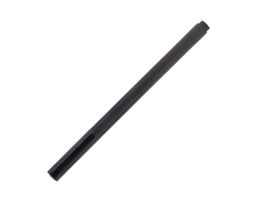 Czarny długopis żelowy Pero z logo – plastikowy, 1500m