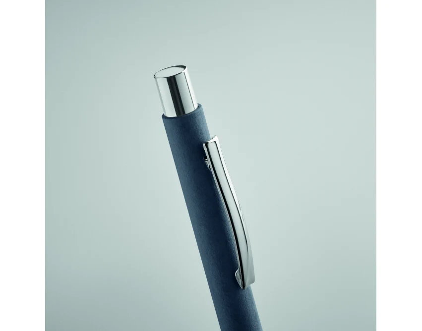 Długopis papierowy granatowy Olympia z logo FSC premium