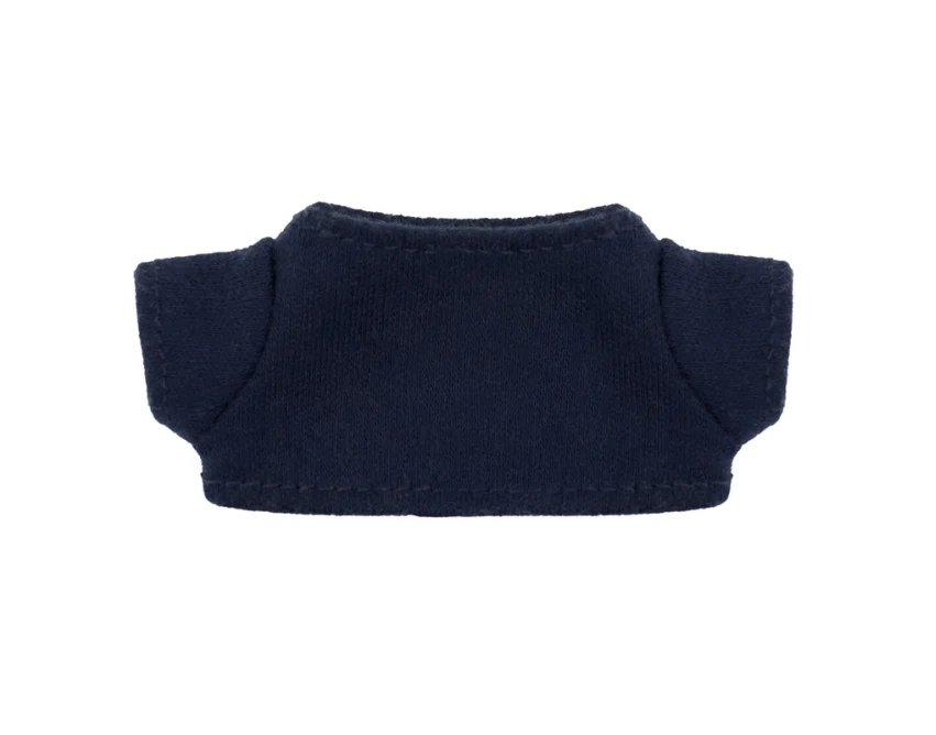 Pluszowy brelok miś jasnobrązowy z granatową koszulką