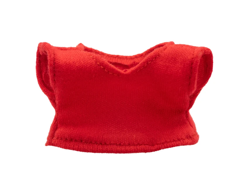 Brązowy brelok pluszowy miś z czapką Mikołaja i logo