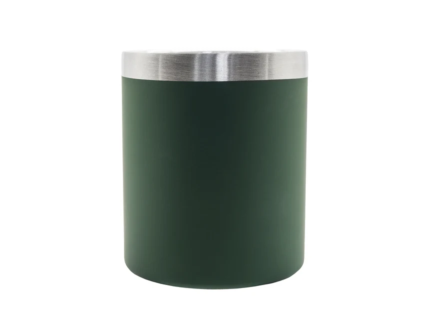 Kubek stalowy Magaro 300 ml ciemnozielony z karabińczykiem