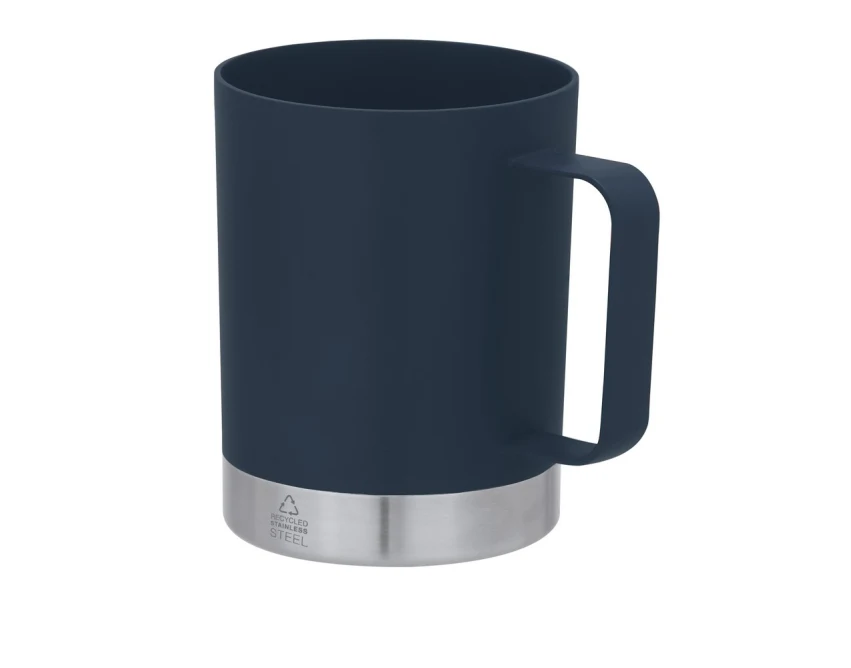Granatowy kubek firmowy eco 400 ml z nadrukiem logo