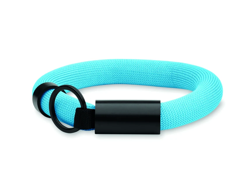 Turkusowy pływający brelok Polly z logo – opaska na rękę
