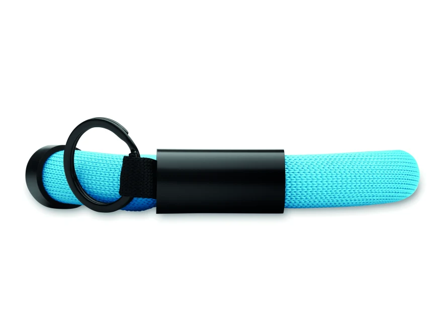 Turkusowy pływający brelok Polly z logo – opaska na rękę