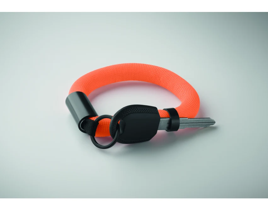 Pomarańczowy pływający brelok Polly z logo na rękę