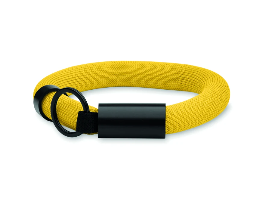 Żółty brelok pływający Polly z logo – opaska na rękę