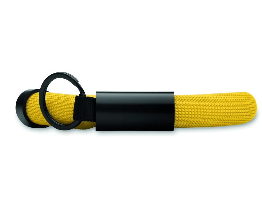 Żółty brelok pływający Polly z logo – opaska na rękę