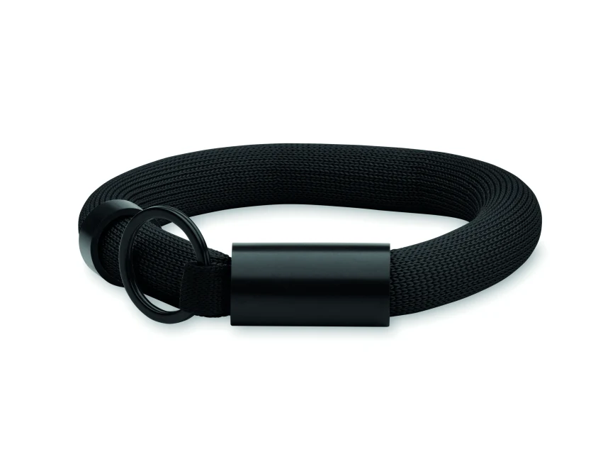 Czarny pływający brelok Polly z logo na nadgarstek