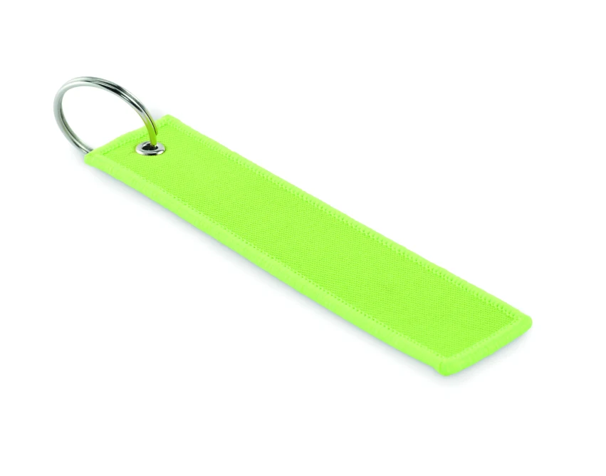 Brelok fluo zielony Remove Before Flight z logo firmowym
