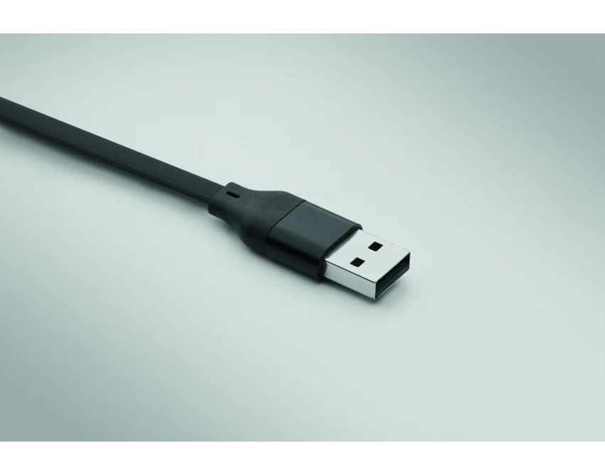 Czarny brelok 60W z kablem USB-C/micro-B i stojakiem