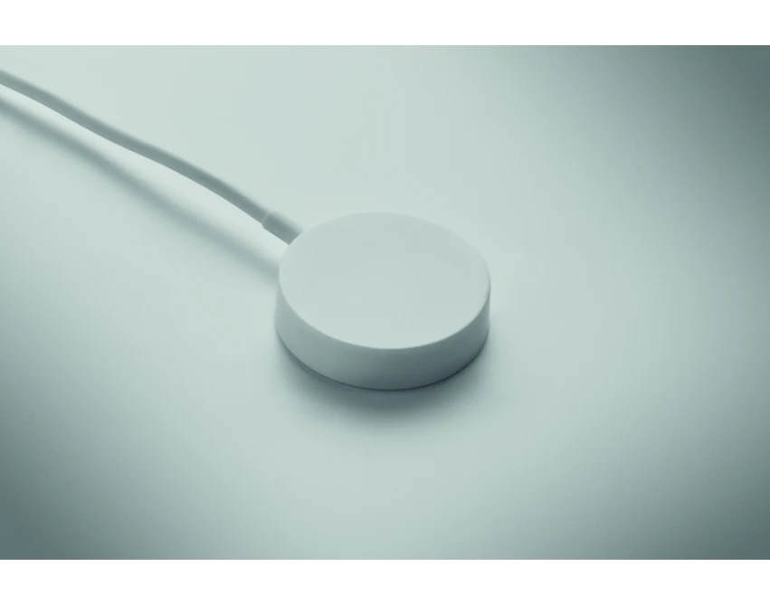 Brelok bambusowy 4w1 biały z logo – kabel 60W do ładowania