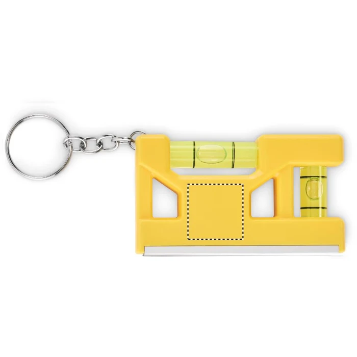 Schemat znakowania dla Doming - DO1 na gadżecie: Żółty magnetyczny brelok z poziomicą, magnesem i linijką