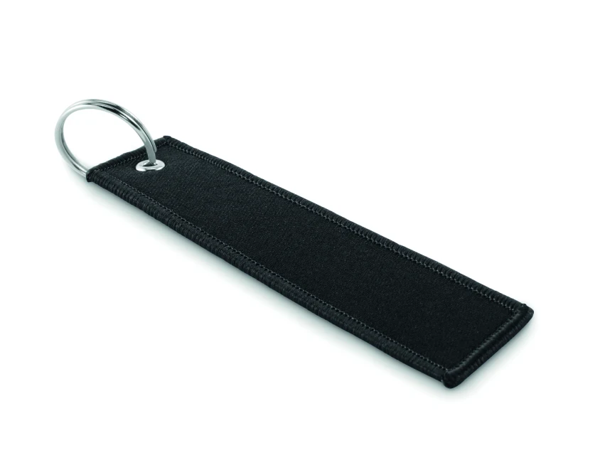 Czarny brelok samochodowy z logo – Remove Before Flight