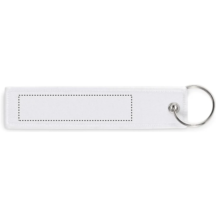 Schemat znakowania dla Transfer sitodruk - T1 na gadżecie: Biały brelok remove before flight z nadrukiem logo firmy