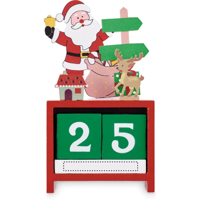 Schemat znakowania dla Etykieta - DL na gadżecie: Świąteczny kalendarz Laskenta MDF z logo – biurkowy