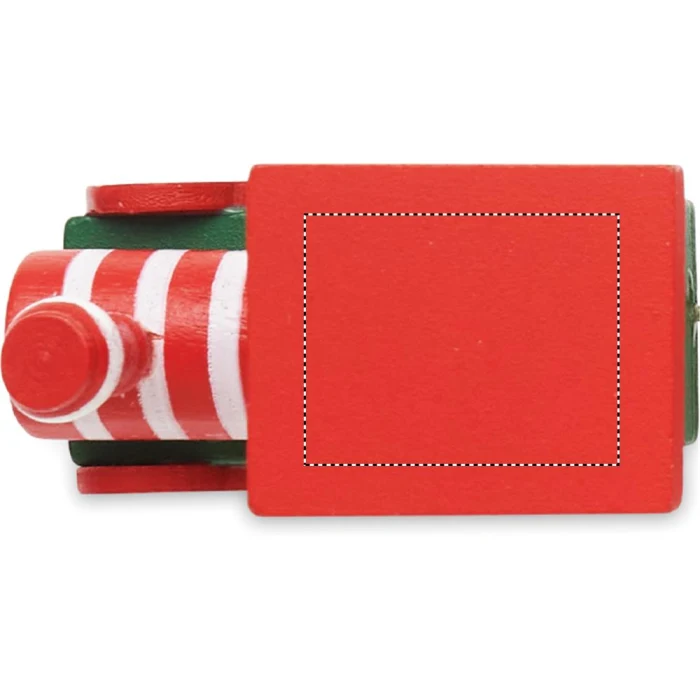 Schemat znakowania dla Doming - DO1 na gadżecie: Drewniany pociąg świąteczny Juna z logo – MDF, mix kolorów