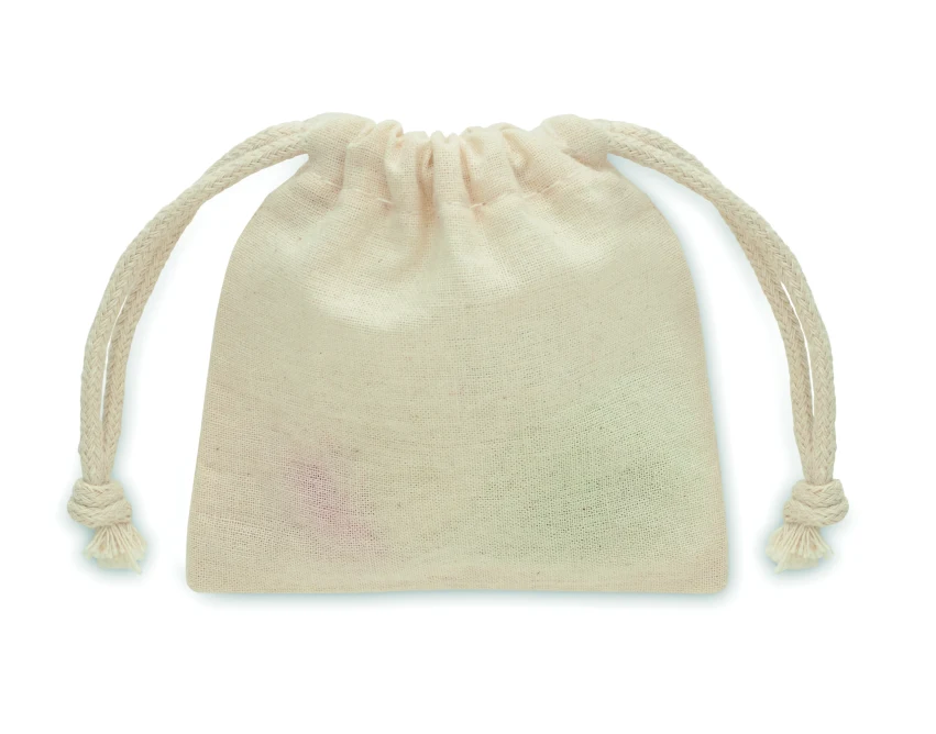 Świąteczne gumki Rubbies w beżowym woreczku z logo