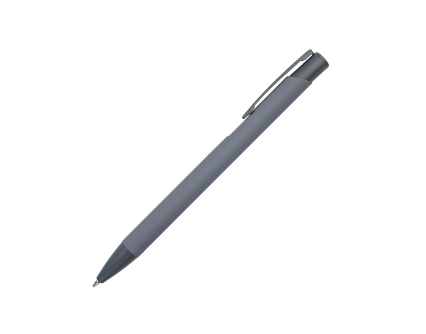 Długopis Cliko szary aluminium z recyklingu z logo