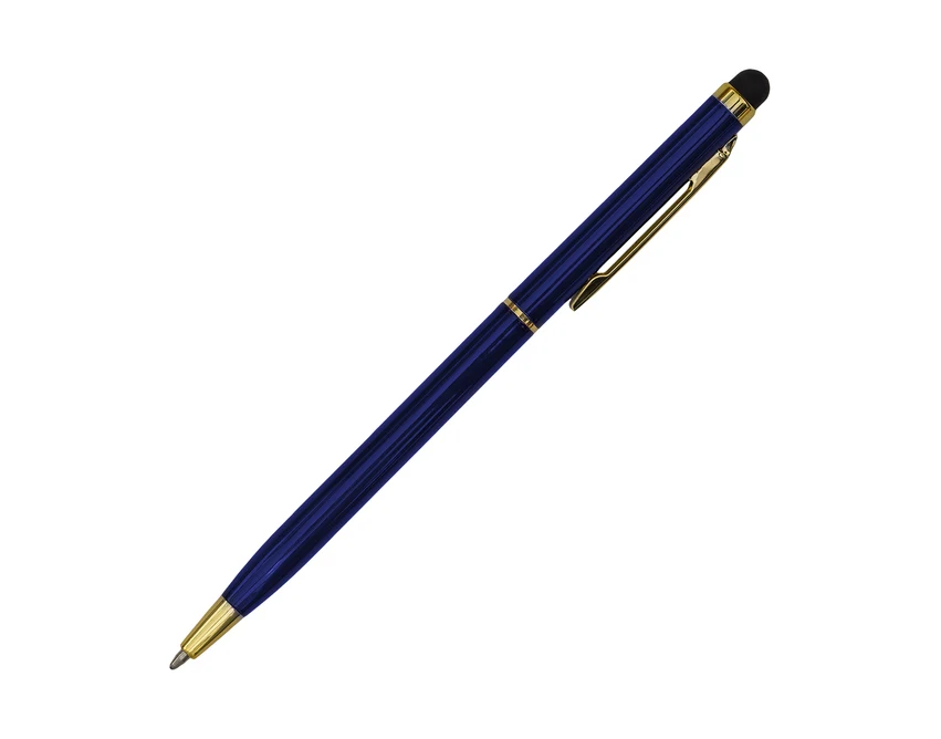 Granatowy długopis Touch Tip Gold z końcówką do ekranów