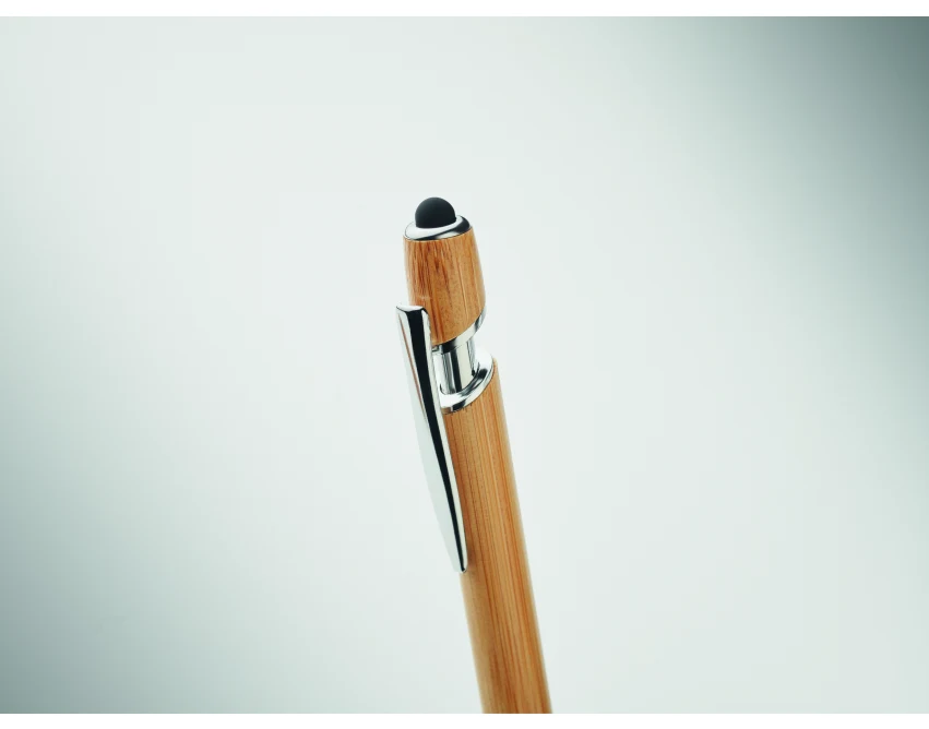 Długopis bambusowy z rysikiem FSC, grawer i logo