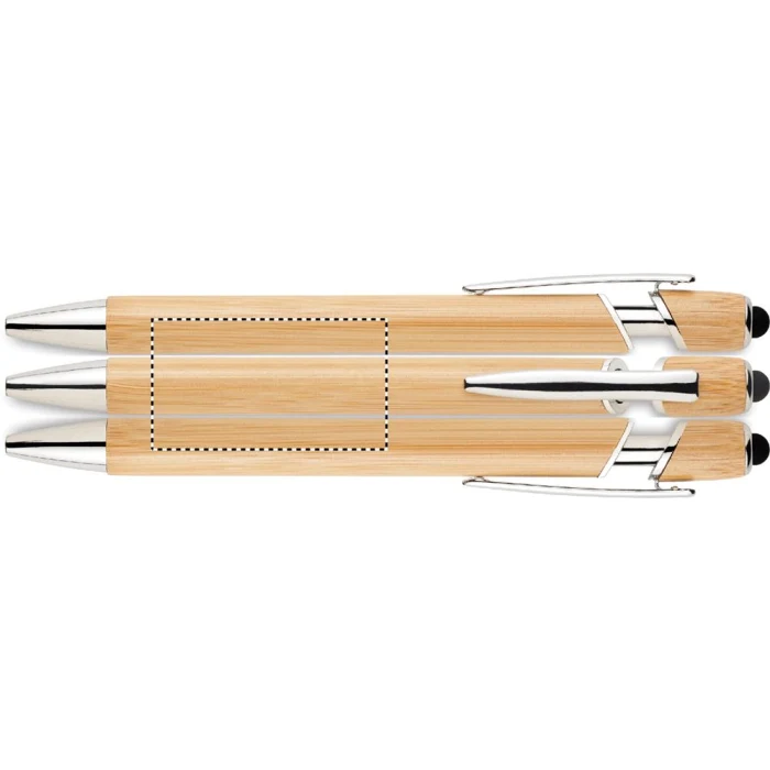 Schemat znakowania dla Sitodruk 360° - RS2 na gadżecie: Długopis bambusowy z rysikiem FSC, grawer i logo