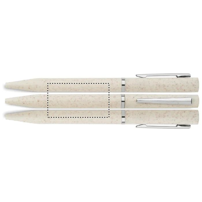 Schemat znakowania dla Sitodruk 360° - RS2 na gadżecie: Długopis ekologiczny beżowy Maipen z logo – słoma pszeniczna