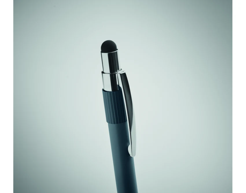 Długopis Edd z rysikiem, granat, aluminium z recyklingu