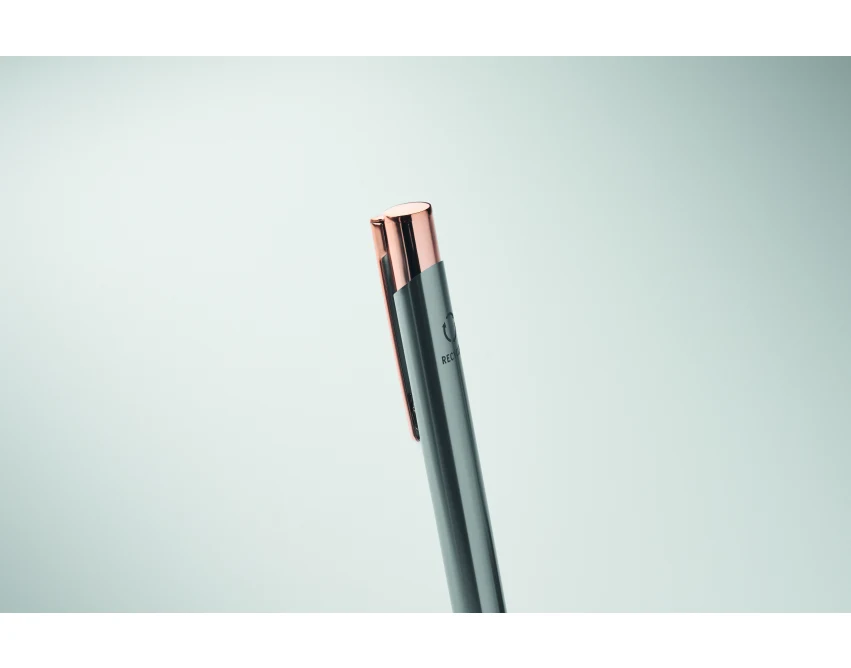 Tytanowy długopis reklamowy z recyklingu Rose Gold logo