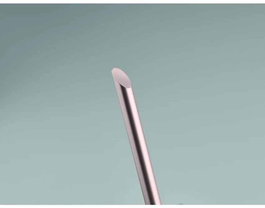 Beżowo-czerwony wieczny ołówek aluminiowy z logo