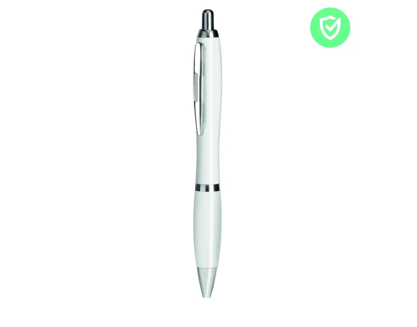 Biały długopis antybakteryjny Rio Clean z nanosrebrem