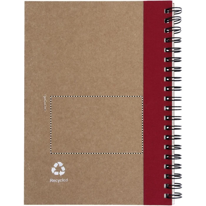 Schemat znakowania dla Etykieta - DL na gadżecie: Sonora plus – notes B6 z długopisem, czerwony, FSC, logo