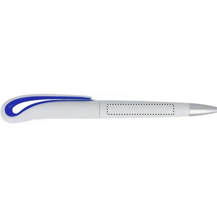 Schemat znakowania dla Tampondruk - P2 na gadżecie: Niebieski długopis plastikowy ABS z nadrukiem logo