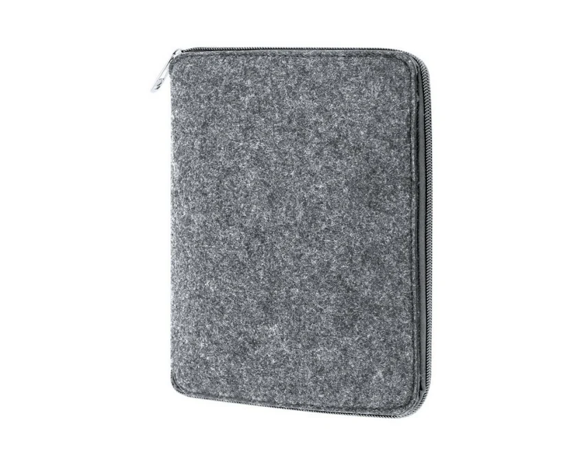 Zestaw do kolorowania RPET z logo – szare etui, kredki