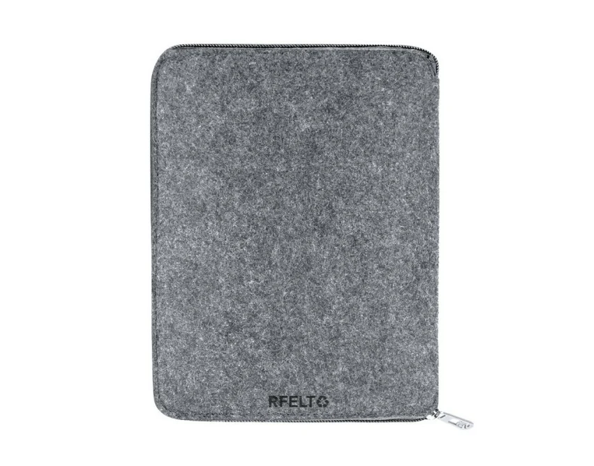 Zestaw do kolorowania RPET z logo – szare etui, kredki