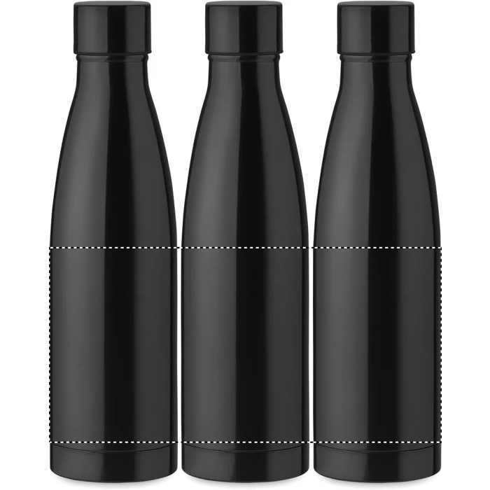 Schemat znakowania dla Grawerowanie laserowe 360° - RL na gadżecie: Czarna butelka termiczna 500 ml Belo z logo dla firm
