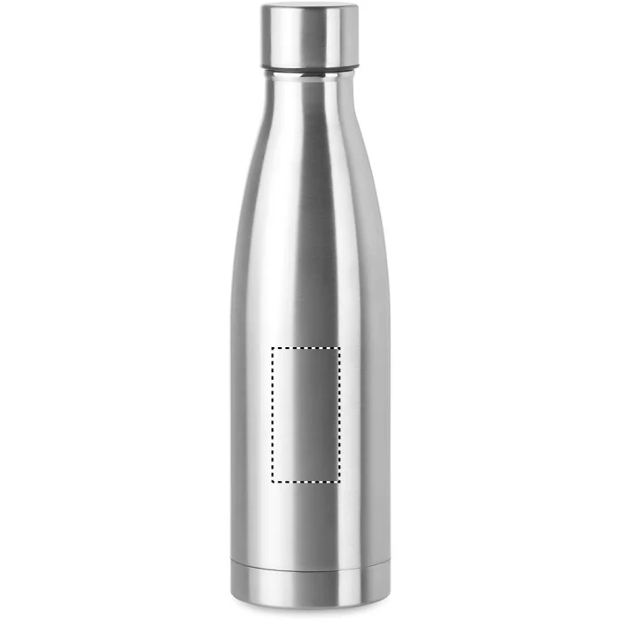 Schemat znakowania dla Tampondruk - P5 na gadżecie: Srebrna matowa butelka termiczna 500 ml Belo z logo