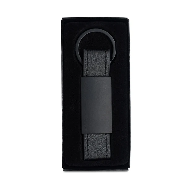 Brelok Notte czarny z grawerem w pudełku upominkowym