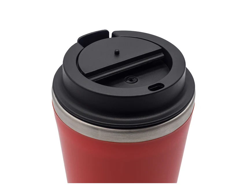 Czerwony kubek termiczny Andre 350 ml z własnym nadrukiem